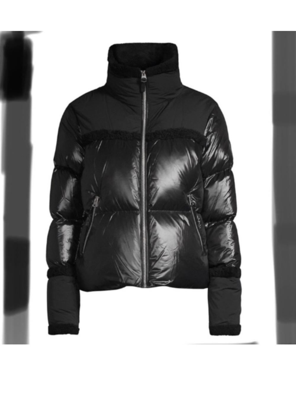 NWT Mackage Miya Shearling Trim Puffer Jacket Medium